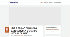Desktop Screenshot of gazetanossa.com.br