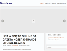 Tablet Screenshot of gazetanossa.com.br